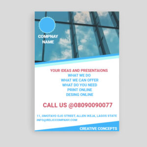 Flyers Printing Services Lagos-SMART PRINT