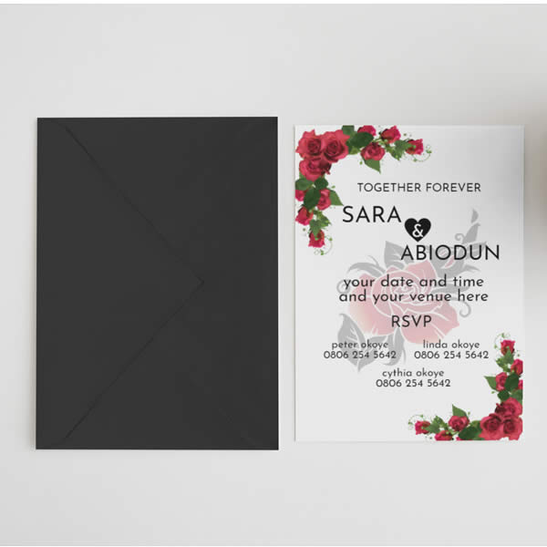 Invitation cards printing services in lagos- Smart Print